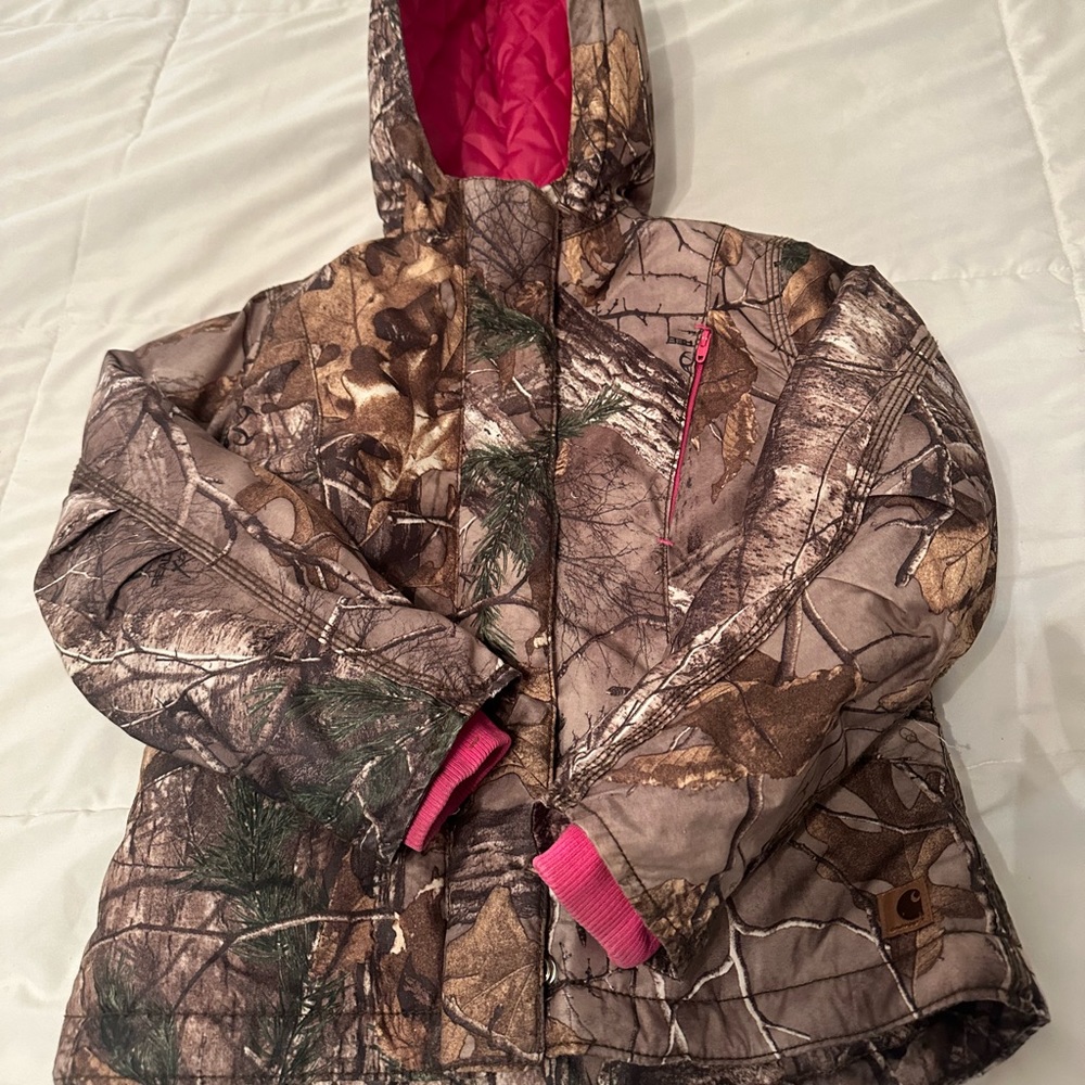 Kids Carhartt real tree coat